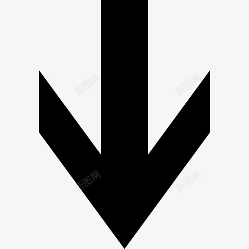 箭头底锐尖大图标svg_新图网 https://ixintu.com 大 标志性 箭头底 粗 线条 锐尖