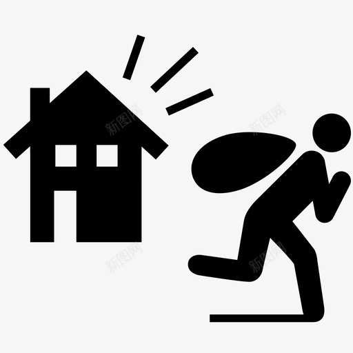 入室盗窃盗窃保安图标svg_新图网 https://ixintu.com 住宅 保安 偷窃 入室盗窃 安全 小偷 强盗 朋克 潜行 盗窃 逃跑
