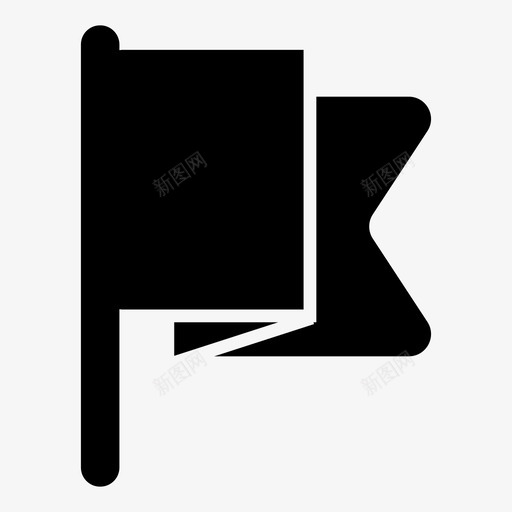 旗帜风波浪旗图标svg_新图网 https://ixintu.com 出发地 地点 投降 旗帜 波浪旗 目的地 风 飘扬的旗帜