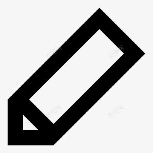铅笔书写简单图标svg_新图网 https://ixintu.com 书写 图标lg 图标大 大图标 简单 铅笔