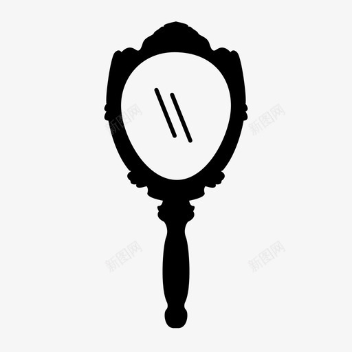 镜子手镜看图标svg_新图网 https://ixintu.com 反射 小镜子 手镜 看 虚荣心 镜子
