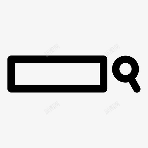 搜索字段放大镜形状图标svg_新图网 https://ixintu.com internet搜索 web web搜索 形状 搜索字段 搜索表单 搜索输入 放大镜 简单 简单卷曲图标 行