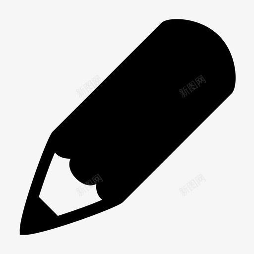 铅笔美术美术用品图标svg_新图网 https://ixintu.com 发 工具 绘画 编辑 美术 美术用品 贴 铅笔