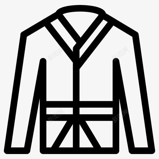 浴袍时尚款式图标svg_新图网 https://ixintu.com 女 时尚 款式 浴袍 男孩 男式 衣服 衣服和配件 设计 连衣裙