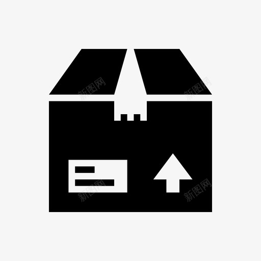 盒子包裹收到包裹图标svg_新图网 https://ixintu.com 包裹 包裹交付 包裹收到 发货 发送 图标v1字形集 收件人 盒子 邮寄 邮资