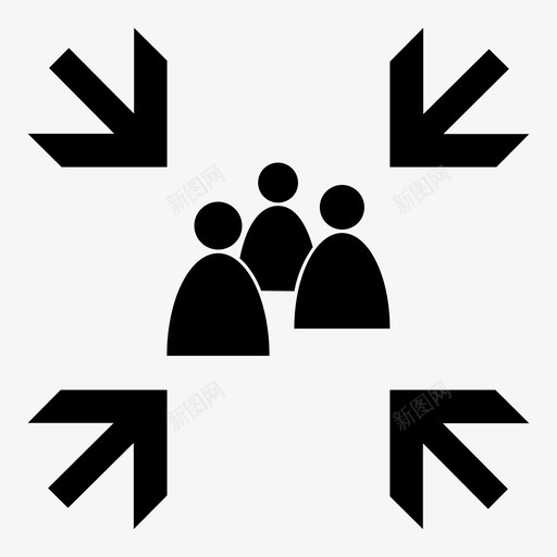集合点团队会议区图标svg_新图网 https://ixintu.com 会议区 团队 在这里集合 集合 集合点