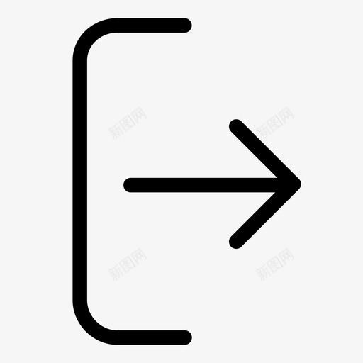 侧出箭头退出图标svg_新图网 https://ixintu.com simplicicons 侧出 侧边栏 右 左 箭头 退出