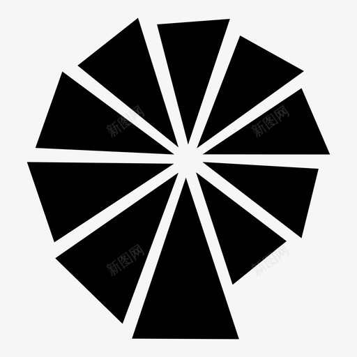 十合一贝壳鹦鹉螺图标svg_新图网 https://ixintu.com 十合一 贝壳 鹦鹉螺