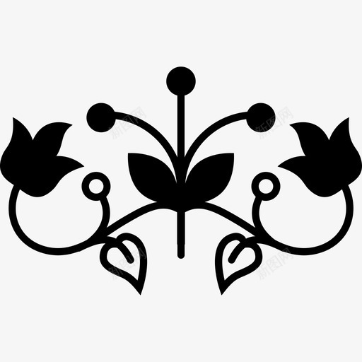 花卉美丽形状花卉图标svg_新图网 https://ixintu.com 形状 花卉设计 花卉设计美丽