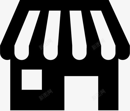 商店便利店市场图标svg_新图网 https://ixintu.com 便利店 商店 小商场 市场 集市
