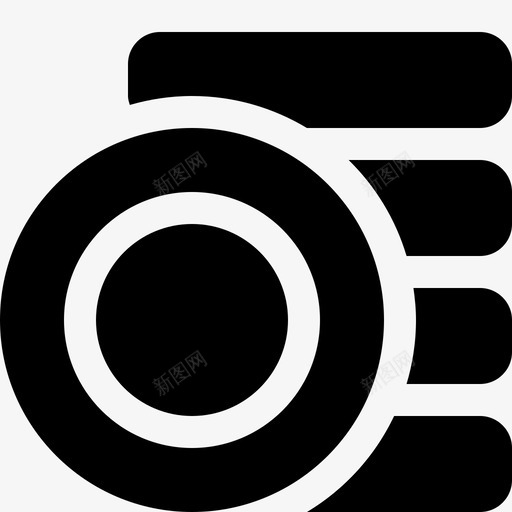 硬币货币商业和银行业图标svg_新图网 https://ixintu.com 商业和银行业 硬币 货币