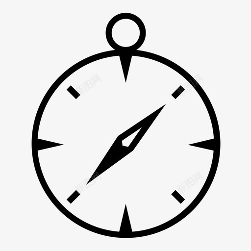 指南针户外导航图标svg_新图网 https://ixintu.com 伟大的户外 向导 导航 户外 指南针 指导 方向 自然 野营