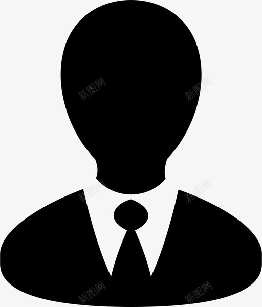 商人用户领带图标svg_新图网 https://ixintu.com 专业人士 个人资料 交易 人员 商人 用户 联系人 西装 负责人 领带