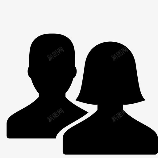 用户我们是谁女人图标svg_新图网 https://ixintu.com 人 关于 剪影 女人 我们是谁 用户 男人