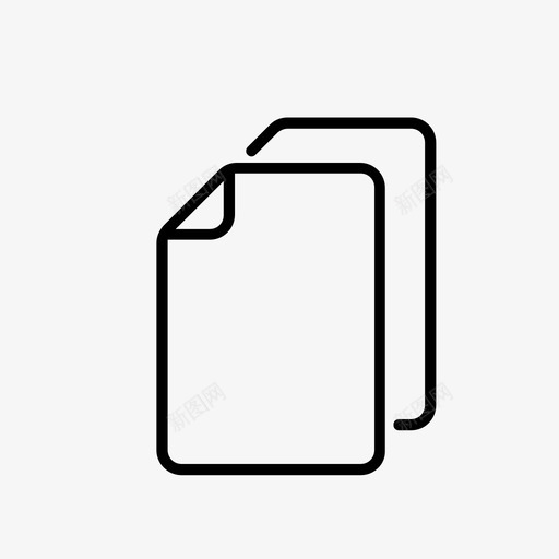 重复文件工作表纸张图标svg_新图网 https://ixintu.com 复制文件 工作表 消息 白皮书 空 空白 纸张 表格 重复文件