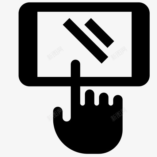 触摸屏平板电脑选择图标svg_新图网 https://ixintu.com ipad 交互 交互式屏幕 功能 屏幕 平板电脑 触摸屏 设备 选择
