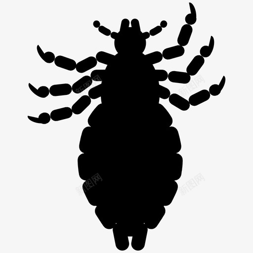 虱子痒昆虫图标svg_新图网 https://ixintu.com 侵扰 头虱 寄生虫 昆虫 毛 生物 痒 虫子 虱子 蚂蚁