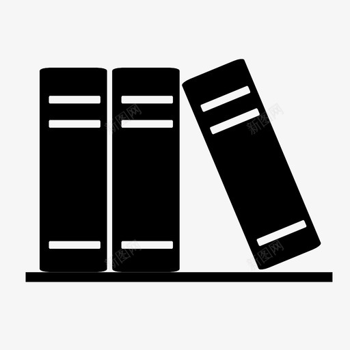 书籍活页夹书架图标svg_新图网 https://ixintu.com 书架 书籍 图书馆 小说 文件 有组织 活页夹