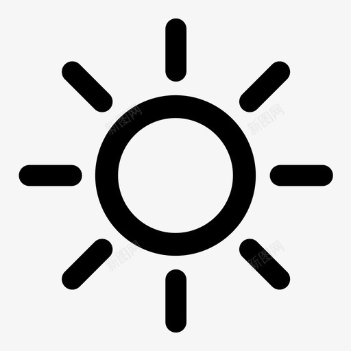 阳光温暖紫外线图标svg_新图网 https://ixintu.com 假日 夏日 温暖 炎热 紫外线 阳光