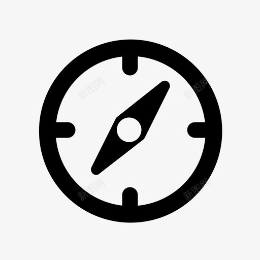 指南针发现探索图标svg_新图网 https://ixintu.com 全球定位系统 发现 地点 定位 导航 指南针 探索 路线