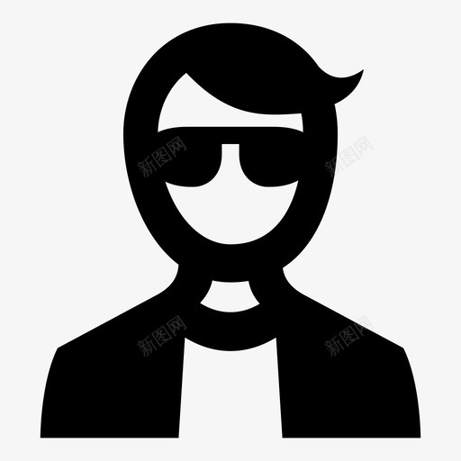 酷风格人图标svg_新图网 https://ixintu.com 人 各种各样的男人 性别 男人 男人类型 男人风格 看 装 酷 风格