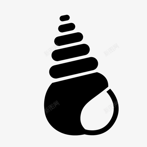 海螺蜗牛贝壳图标svg_新图网 https://ixintu.com 大型海螺 海洋 海洋动物 海洋腹足类 海螺 海螺壳 蜗牛 贝壳