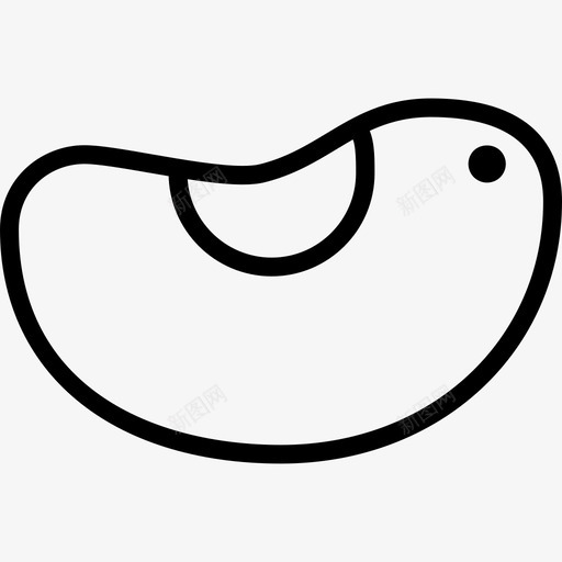 豆蔬菜种子图标svg_新图网 https://ixintu.com 仁 健康食品 核心 玉米 种子 营养 蔬菜 豆 食品和饮料