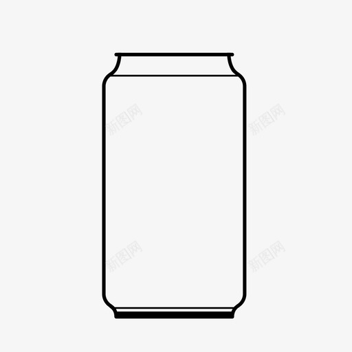 罐装软饮料汽水罐图标svg_新图网 https://ixintu.com 啤酒罐 回收 汽水 汽水罐 环境 瓶子 罐装 软饮料 食品