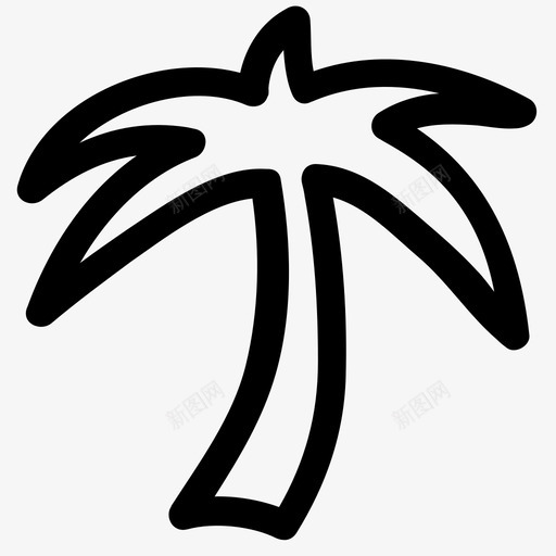 棕榈树自然天堂图标svg_新图网 https://ixintu.com 天堂 天堂树 旅游 棕榈树 植物 热带 热带树 自然 记忆