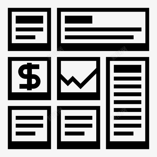 页面布局站点布局结构图标svg_新图网 https://ixintu.com 布局视图 平铺 文本 界面 站点布局 结构 视图 视图布局 视图模式 货币 页面布局