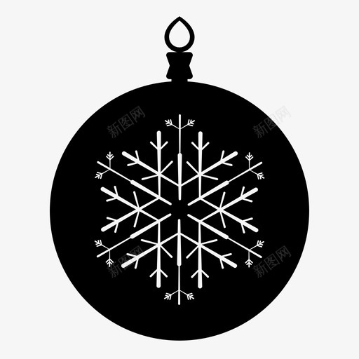 装饰冬季下雪图标svg_新图网 https://ixintu.com 下雪 假日 冬季 圣诞节 季节 装饰 雪球 雪花设计
