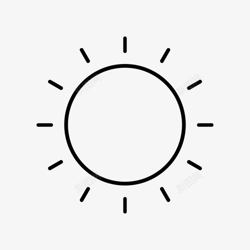 太阳天气要素天气状况图标svg_新图网 https://ixintu.com 天气状况 天气要素 太阳 季节 日照 晴天 温度