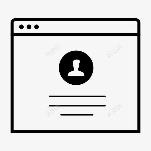 网站线框网页布局图标svg_新图网 https://ixintu.com 公文包 用户界面 用户界面模型 用户界面模型集合 线框 网站 网页布局 网页界面