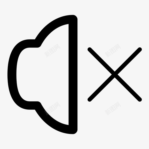 静音语音扬声器图标svg_新图网 https://ixintu.com 关闭 噪音 声音 扬声器 收音机 语音 静音 音乐 麦克风