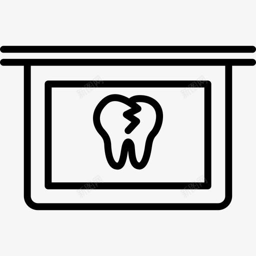 牙齿X光视力医疗身体部位图标svg_新图网 https://ixintu.com 医疗 牙齿X光视力 身体部位