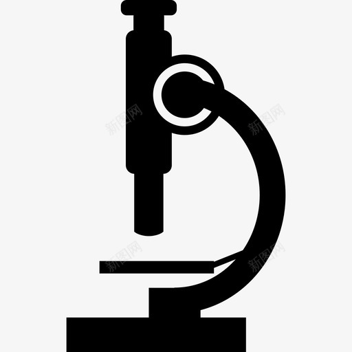 显微镜侧视图医学科技图标svg_新图网 https://ixintu.com 医学 显微镜侧视图 科技