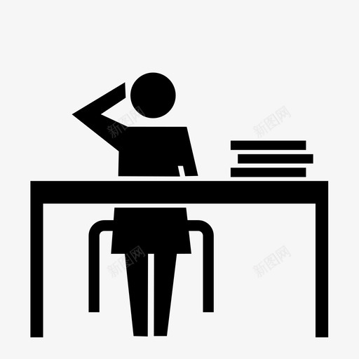 办公室工作工作工人图标svg_新图网 https://ixintu.com 办公室工作 办公桌工作 员工 工人 工作 每天 秘书