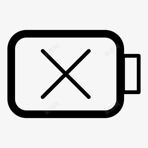 电池充电没电图标svg_新图网 https://ixintu.com 充电 没电 电池
