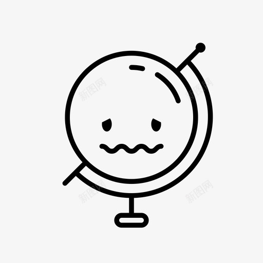 地球拓扑学球体图标svg_新图网 https://ixintu.com 伊利诺伊 地球 地理 川崎 恶心 拓扑学 星球 球体 生病 脸
