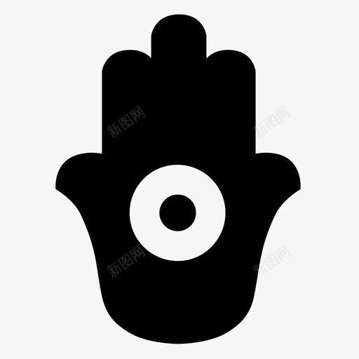 哈姆萨邪恶的眼睛手图标svg_新图网 https://ixintu.com 哈姆萨 手 看到了吗 邪恶的眼睛