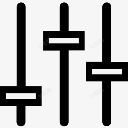 侧边声音调节光混音器图标svg_新图网 https://ixintu.com 侧边 光混音器 声音调节 开关 混音器 混音板 设置 首选项
