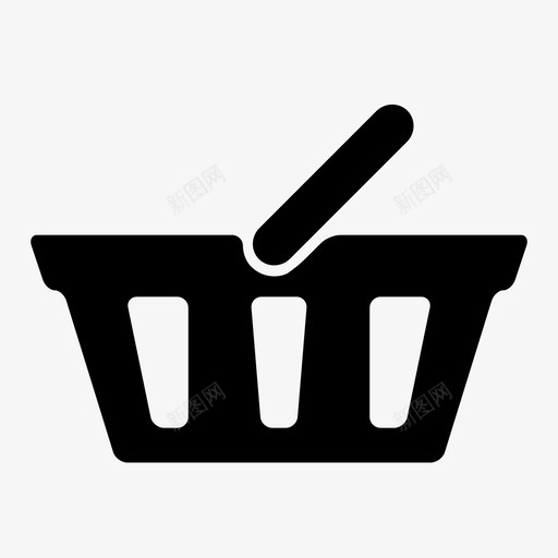 篮子超市商店图标svg_新图网 https://ixintu.com 商店 手提篮 杂货店篮子 篮子 购物篮 超市 采购 野餐篮