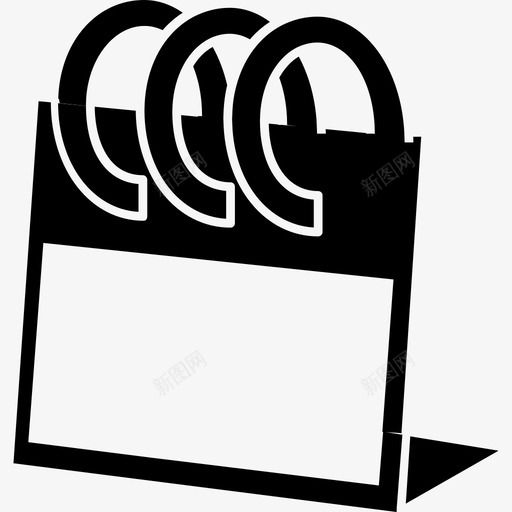 春季台历文具图标svg_新图网 https://ixintu.com 文具 春季台历