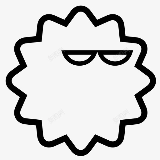 无语情绪脸色图标svg_新图网 https://ixintu.com 情感 情绪 无语 脸色 表情 邪恶 酷