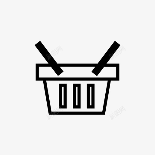 购物篮杂货店购物者图标svg_新图网 https://ixintu.com 杂货店 购物篮 购物者