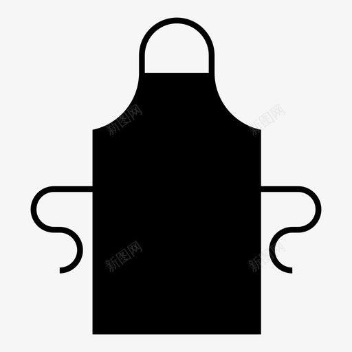 围裙烹饪烹饪用品图标svg_新图网 https://ixintu.com 厨师 厨房设备 围裙 家庭烘焙 烹饪 烹饪工具 烹饪用品 糕点 让我们烘焙!