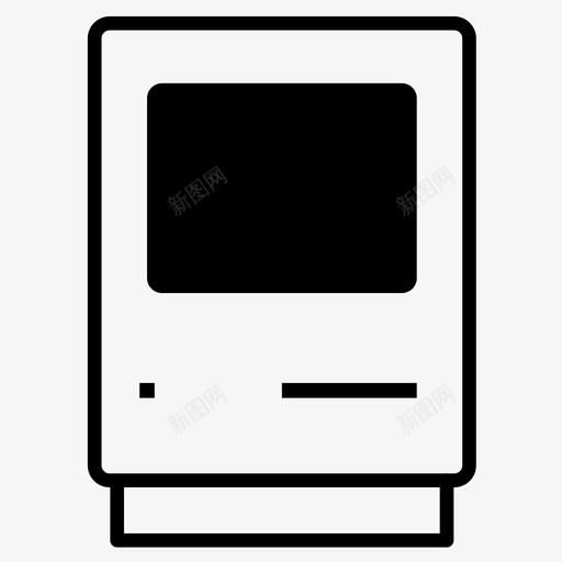 电脑苹果mac图标svg_新图网 https://ixintu.com mac macintosh macplus retro 技术 电脑 苹果
