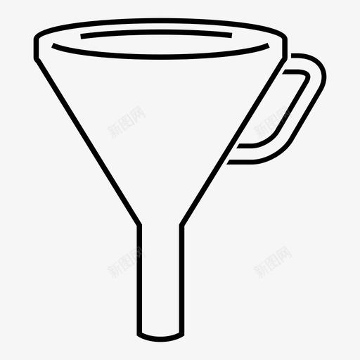 漏斗减少工具图标svg_新图网 https://ixintu.com 减少 器具 工具 漏斗 转换