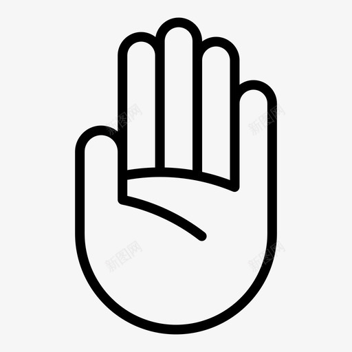 手掌向上高五图标svg_新图网 https://ixintu.com 你好 向上 手 手势 手指 手掌 抓 脸手掌 高五