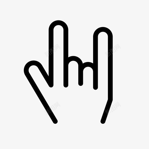摇滚音乐会手势图标svg_新图网 https://ixintu.com 地狱耶 大声 手 手势 手语 摇滚 摇滚乐 音乐 音乐会